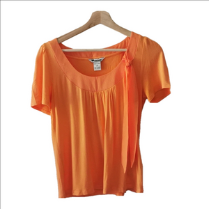 Nygard petite women's coral top. Size 8P EUC